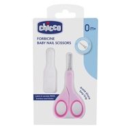 Chicco Baby Nail Scissors nožnice s krytom 0m+ Ružové