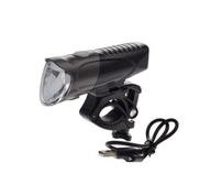 LED predná cyklistická lampa 200 lm, silná, USB kábel