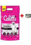 CALITTI Crystals silikónové stelivo pre mačky 3,8l x 15 + ZDARMA