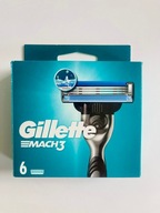 Gillette MACH 3 Blades Žiletky náhradné holiace nože 6 ks