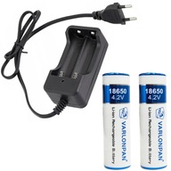 NABÍJAČKA + 2 ČLÁNKY BATÉRIE 18650 8800mAh 3,7V