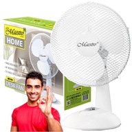 VÝKONNÝ STOLNÝ VENTILÁTOR MAESTRO otočný stojatý ventilátor 30 cm 50W TICHÝ