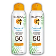 2X SUCHÁ OCHRANNÁ HMOTA NA OPAĽOVANIE TRANSPARENTNÁ KOLASTYNA SPF50 150ml