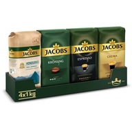 Zrnková káva Jacobs Origins, Kronung, Espresso, Crema, 4x 1kg