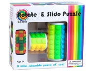 PUZZLE s rotujúcim pohárom, farebné hádanky