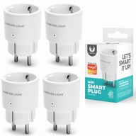 Tuya smart WiFi zásuvka 10A 4 ks