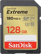 Pamäťová karta SanDisk EXTREME 128GB 180MB/s SDXC