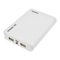 Biele 4X18650 USB nabíjacie puzdro Power Bank