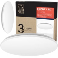 LED stropné svietidlo s mikrovlnným pohybovým senzorom 12W okrúhle Ø26cm