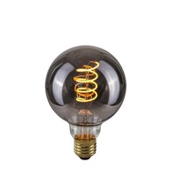 Retro LED žiarovka E27 4W 2200K G95 Spiral Smoke