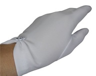 Biele spoločenské rukavice pre dievča XL