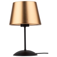 Čierna stolná lampa GLORY so zlatým tienidlom, elegantná klasika 1P