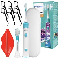 PHILIPS SONICARE SONICKÁ ZUBNÁ KEFKA PRE DETI + PRÍSLUŠENSTVO POUZDRA