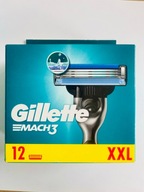 Čepele Žiletky náhradné holiace nože Gillette MACH 3 12 ks