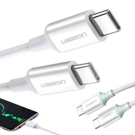 UGREEN RÝCHLY USB-C KÁBEL USB-C PEVNÝ SPLETOVANÝ 0,5 m