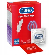 DUREX Feel Thin Thin zmes kondómov, 40 kusov