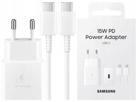 Originálna nástenná nabíjačka Samsung Super Fast 15W + USB-C kábel