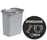 EcoSorter H300-7Lc 7l plastový sivý odpadkový kôš