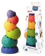 Mamina Soft Senzorická pyramída pastel 0-36 m