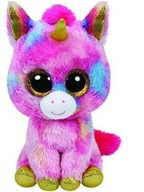 Maskot Farebný jednorožec TY Beanie Boos Fantasia 15 cm