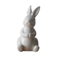 Porcelánová figúrka figúrka Ornament z bieleho králika