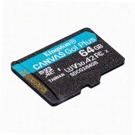 Pamäťová karta Kingston 64 GB microSDXC Canvas Go! Plus trieda 10 UHS-I 170 MB/s