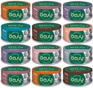 Oasy - VIAC LÁSKY - MIX CHUTÍ - mokré krmivo pre mačky - 12 x 70 g plechovka