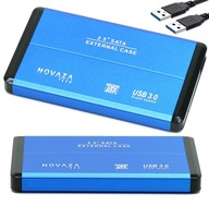 Púzdro na HDD 2.5 SATA USB 3.0 MODRÁ