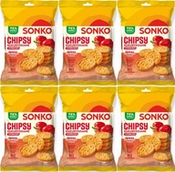 Sonko kukuričné ​​lupienky Paprika 60g x6