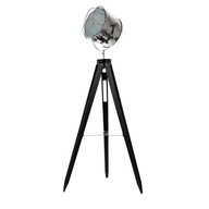 Drevená stojaca lampa TRIPOD Black Chrome 153c