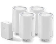 4x HomeKit WiFi Meross termostatická hlavica + rozbočovač