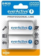 2x efektívne batérie everActive R20/D 10000mAh