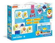 HRA Domino Memo puzzle kocky Edukit BABY SHARK