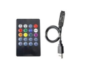 Ovládač USB MUSIC ovládač pre RGB LED pásy