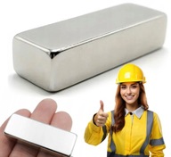 NEODYMIUM tanierový magnet 40x15x10 mm STRONG N42 silný obdĺžnikový tyčový magnet