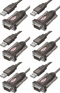 Unitek Y-105 USB - RS232 konvertorový adaptér 1,4m x6