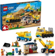 LEGO CITY Nákladné autá a žeriav s ničiacou guľou 60391