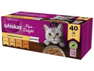 Krmivo pre mačky WHISKAS Poultry Flavors (40 x 85 g)