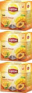 LIPTON čaj Broskyňa Mango pyramídy x3