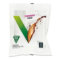 Hario Drip biele papierové filtre V60-02 100 ks VCF-02