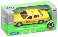 WELLY METAL CAR 1999 FORD CROWN VICTORIA TAXI taksi YELLOW TAXI