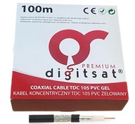 Digitsat TDC 105 PVC GEL CU koaxiálny anténny kábel 100m