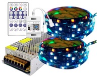 Set digitálneho RGB WiFi LED pásika a hudobného RGB 10m