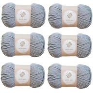 Akrylová priadza GREY SOFT Priadza 238 m 100 g x 6