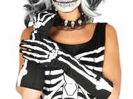 DLHÉ HALLOWEENSKÉ RUKAVICE BONEBODY 38cm