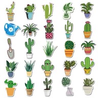 VODEODOLNÉ NÁLEPKY MIX CACTI 50 ks