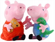 2KS PEPPA PIG MASKOT + GEORGE SOUND PL 31CM