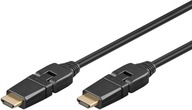 Goobay Black 2m otočný nastaviteľný HDMI kábel