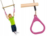 Gymnastická hojdačka Trapeze pre deti JF ružová