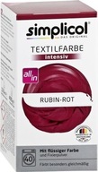 SIMPLICOL Farbivo na látky INTENSIV RUBINE-RED